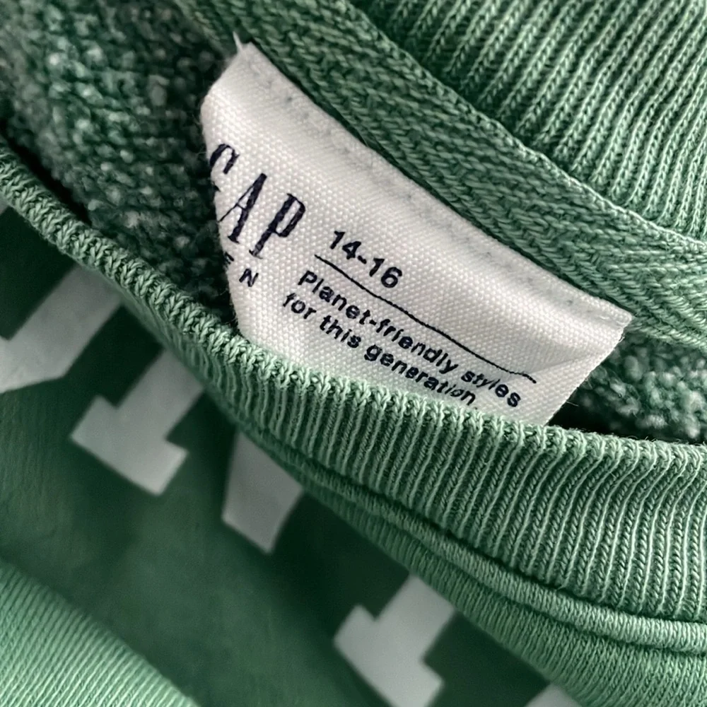 GAP Teen Green Montauk Sweatshirt 14-16